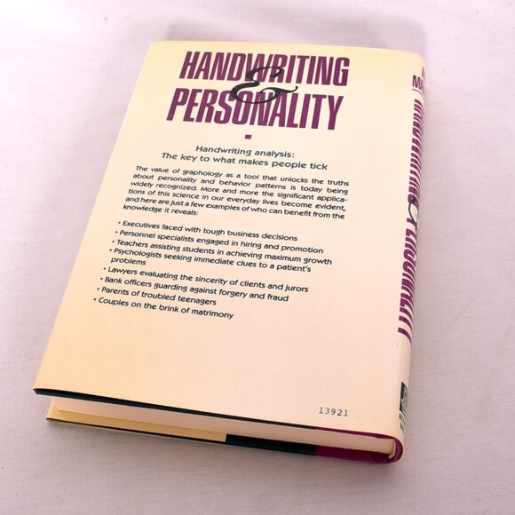 Handwriting and Personality: How Graphology Reveals What Makes People Tick HB DJ - Picture 3 of 8